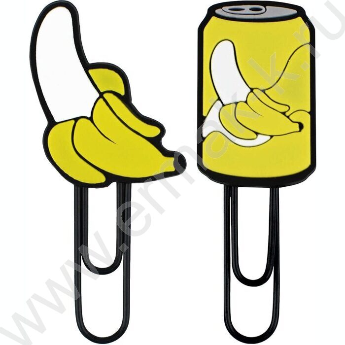 Закладка-скрепка "Банан"  /набор 2шт  /ассорти | Фото 2