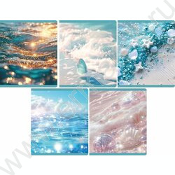 Тетрадь  48л клетка "Морские краски" /мел.карт., глянц.лам. /ассорти NEW | Фото 1