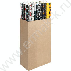 Бумага упаковочная  70*100см For Men 1л в рулоне / 10 дизайнов/ассорти | Фото 8