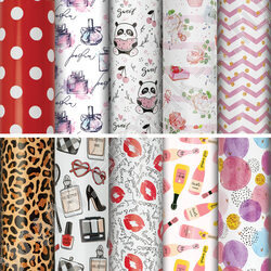 Бумага упаковочная  70*100см For Women 1л в рулоне / 10 дизайнов/ассорти | Фото 1