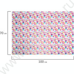 Бумага упаковочная  70*100см For Women 1л в рулоне / 10 дизайнов/ассорти | Фото 7