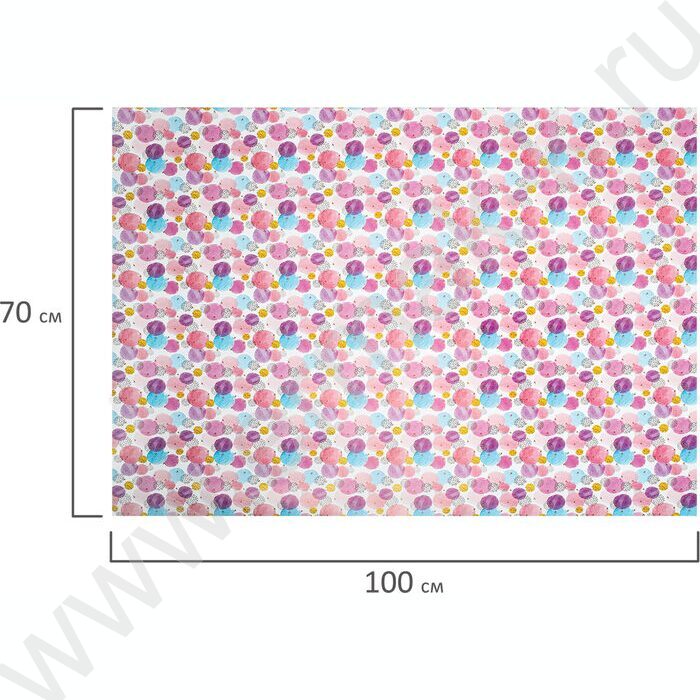 Бумага упаковочная  70*100см For Women 1л в рулоне / 10 дизайнов/ассорти | Фото 7
