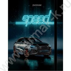 Дневник 1-11кл. /тв.обл./резинка,выб.лак,мат.лам "Чёрный автомобиль-11" NEW | Фото 1