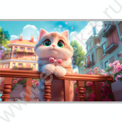 Альбом д/рисования 40л "Зеленоглазая кошка" NEW | Фото 3