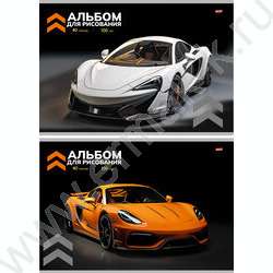 Альбом д/рисования 40л "Спорткары" ассорти NEW | Фото 1