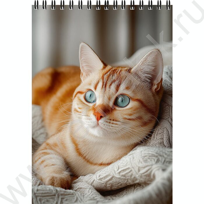 Блокнот  80л А5 спираль "Уютные котики-2" ассорти | Фото 3