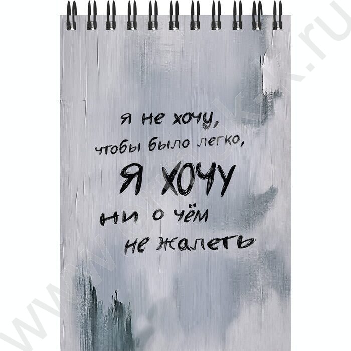 Блокнот  40л А6 спираль "Фразы" ассорти | Фото 2