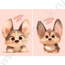 Блокнот  48л А7 склейка "Маленький корги-2" NEW | Фото 1