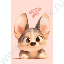 Блокнот  48л А7 склейка "Маленький корги-2" NEW | Фото 2