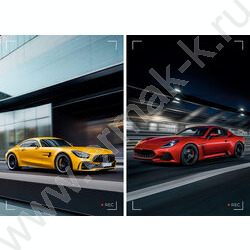 Блокнот  48л А7 склейка "Шикарные автомобили-6" NEW | Фото 1