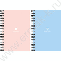 Зап. книжка  80л А6 спираль "Нежные цвета-1" NEW | Фото 1