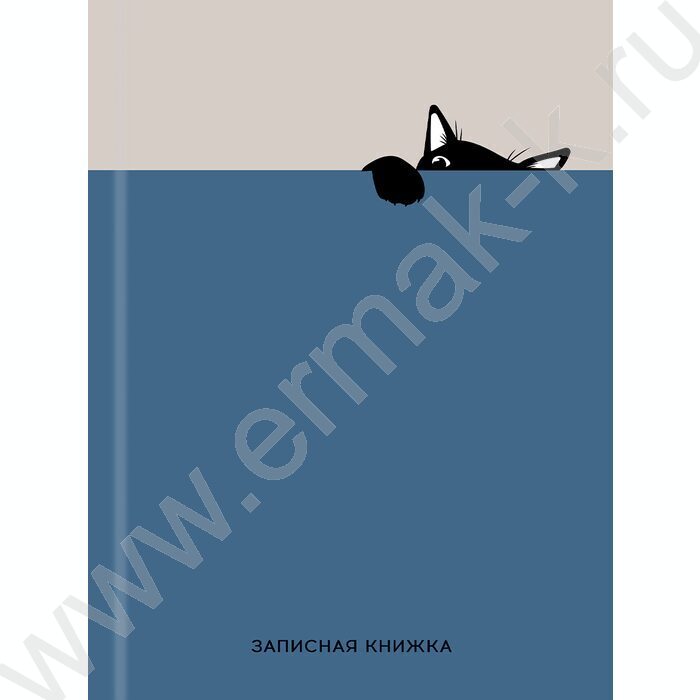 Зап. книжка  80л А5 тв.обл. "Забавный чёрный кот-3" /глянец/ | Фото 2