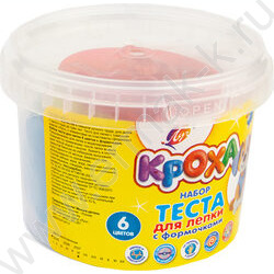 Тесто д/лепки   6цв 330г с формочками NEW | Фото 2