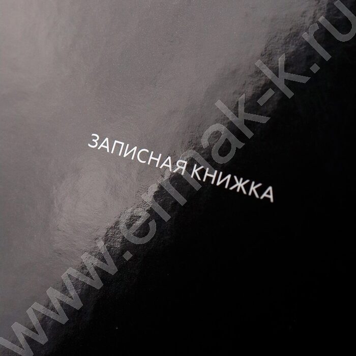Зап. книжка  48л А6 тв.обл. "Чёрный цвет-3" /глянец/ | Фото 5