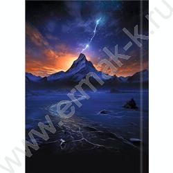 Зап. книжка  48л А6 тв.обл. "Гора и небо" /глянец/лен/ NEW | Фото 4