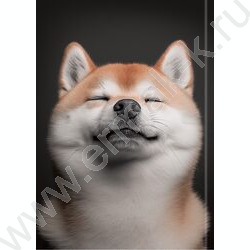 Зап. книжка  48л А6 тв.обл. "Милый забавный пёс" /глянец/лен/ NEW | Фото 4