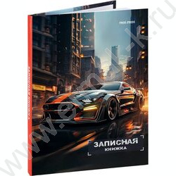 Зап. книжка  48л А6 тв.обл. "Спортивный автомобиль в городе" /глянец/лен/ NEW | Фото 1