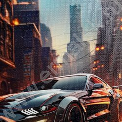 Зап. книжка  48л А6 тв.обл. "Спортивный автомобиль в городе" /глянец/лен/ NEW | Фото 5