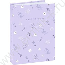 Зап. книжка 160л А6 тв.обл. "Цветочный минимализм-1" /глянец/лен/ NEW | Фото 1
