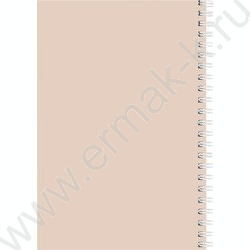 Зап. книжка 120л А5 тв.обл.,спираль "Бежевый минимализм" /глянец/ NEW | Фото 3