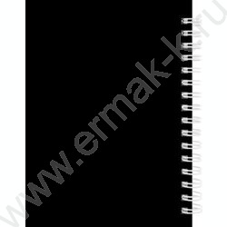 Зап. книжка  80л А6 тв.обл.,спираль "Дизайн в чёрном цвете-3" /глянец/ NEW | Фото 3