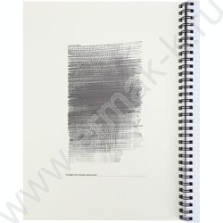 Тетрадь  96л А4 клетка/спираль "Минимализм в тёмных тонах" /тиснение холст/ NEW | Фото 2