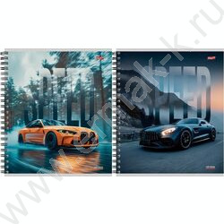 Тетрадь  80л клетка/спираль "Автомобили и природа" ассорти NEW | Фото 1