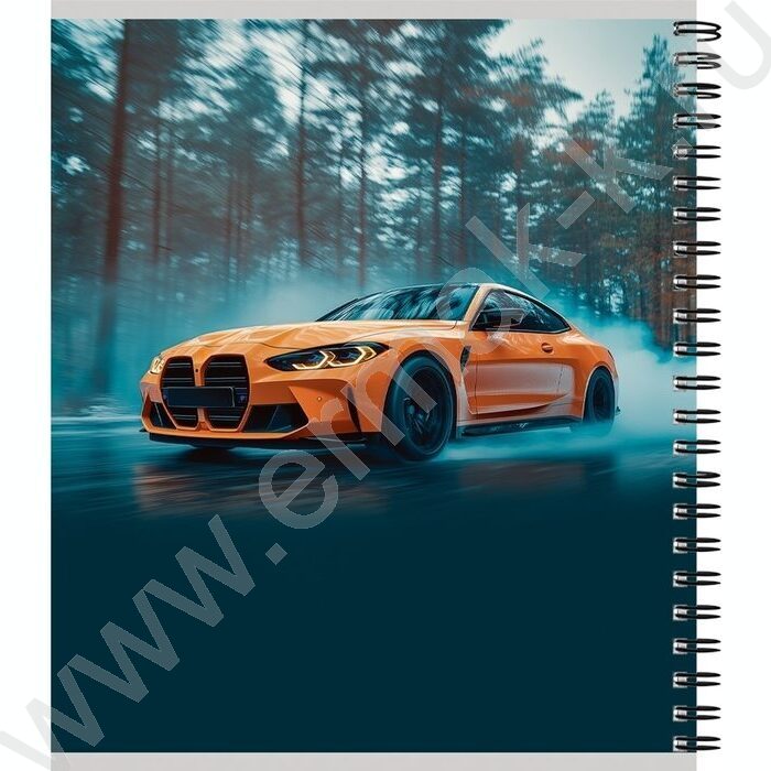 Тетрадь  80л клетка/спираль "Автомобили и природа" ассорти | Фото 3