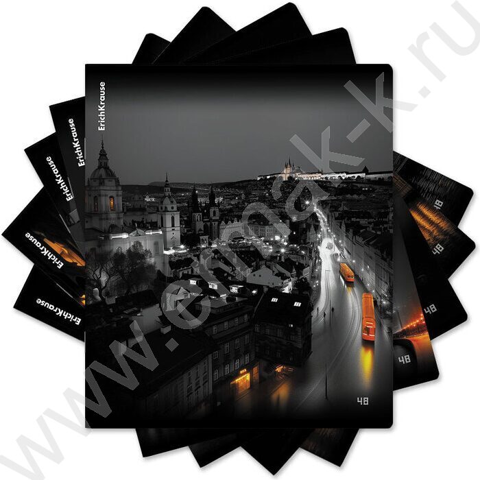 Тетрадь  48л клетка "Urban Lights" /глянц.лам. /ассорти | Фото 9