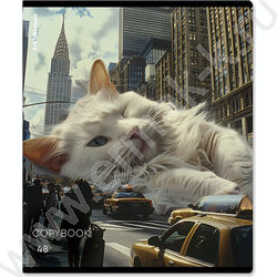 Тетрадь  48л клетка "Big City Cats" /глянц.лам. /ассорти NEW | Фото 5