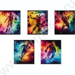 Тетрадь  48л клетка "Champs" /мат.лам. /ассорти NEW | Фото 1