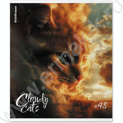 Тетрадь  48л клетка "Cloudy Cats" /мат.лам. /ассорти NEW | Фото 5