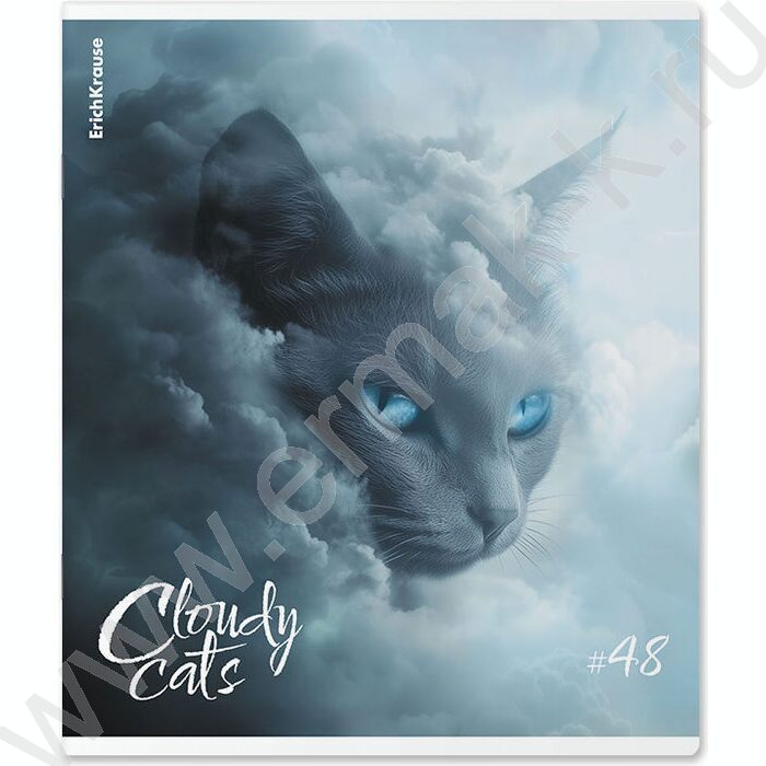 Тетрадь  48л клетка "Cloudy Cats" /мат.лам. /ассорти | Фото 6