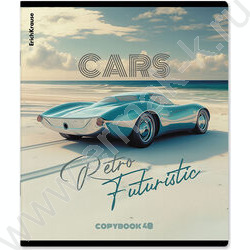 Тетрадь  48л клетка "Retro Cars" /мат.лам. /ассорти NEW | Фото 3