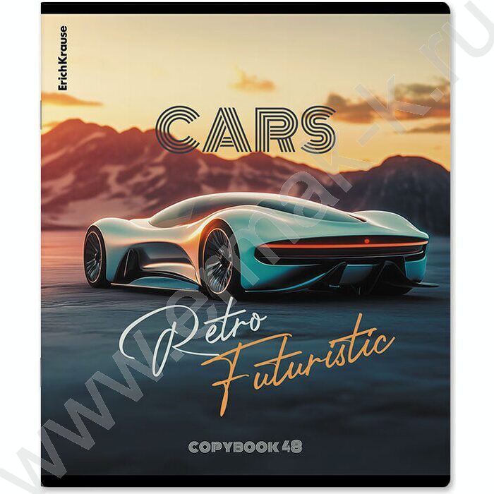 Тетрадь  48л клетка "Retro Cars" /мат.лам. /ассорти | Фото 5