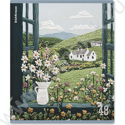 Тетрадь  48л клетка "Fancy Field" /твин-лак /ассорти NEW | Фото 2