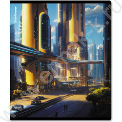 Тетрадь  48л клетка "Futuristic" /твин-лак /ассорти NEW | Фото 4