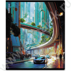 Тетрадь  48л клетка "Futuristic" /твин-лак /ассорти NEW | Фото 6