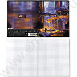 Тетрадь  48л клетка "Futuristic" /твин-лак /ассорти NEW | Фото 7