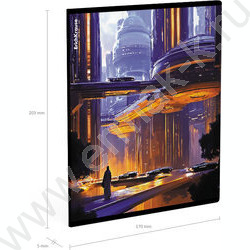 Тетрадь  48л клетка "Futuristic" /твин-лак /ассорти NEW | Фото 8