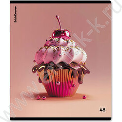 Тетрадь  48л клетка "Glow Food" /мат.лам. + выбор. УФ-лак /ассорти NEW | Фото 5