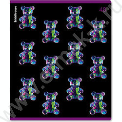 Тетрадь  48л клетка "Jelly Bear" /метал.лам. /ассорти NEW | Фото 3