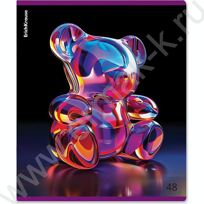 Тетрадь  48л клетка "Jelly Bear" /метал.лам. /ассорти | Фото 5