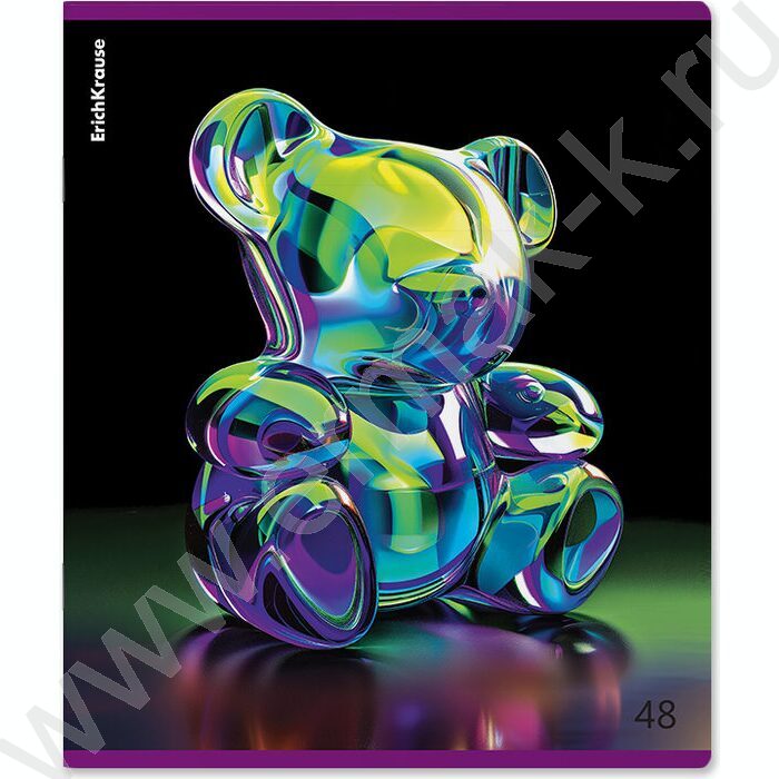 Тетрадь  48л клетка "Jelly Bear" /метал.лам. /ассорти | Фото 6
