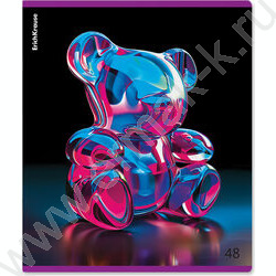 Тетрадь  48л клетка "Jelly Bear" /метал.лам. /ассорти NEW | Фото 7