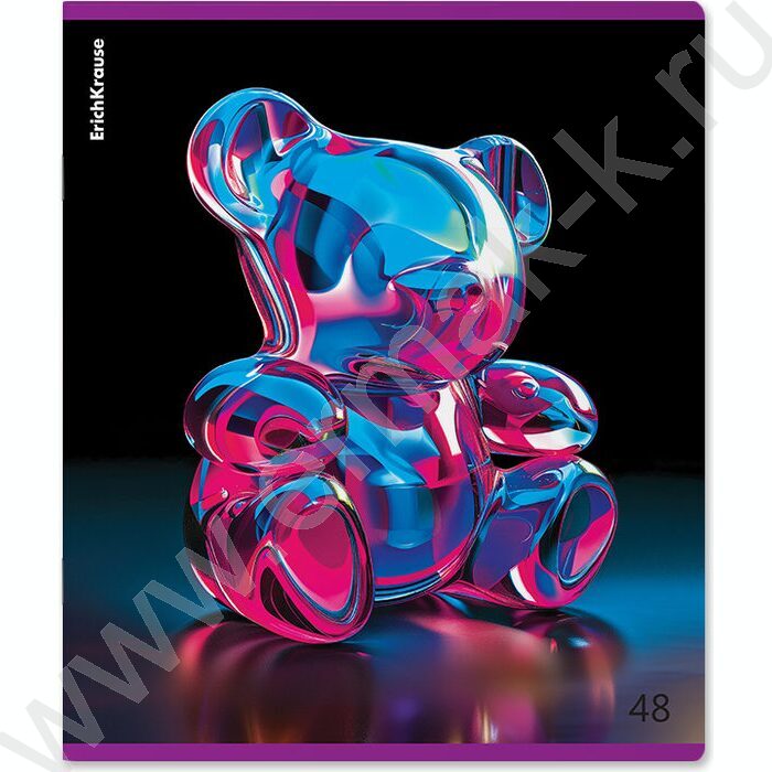 Тетрадь  48л клетка "Jelly Bear" /метал.лам. /ассорти | Фото 7
