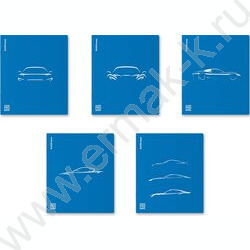 Тетрадь  48л А5+ клетка/пластик обл./ "Mirage" /синий /ассорти NEW | Фото 1