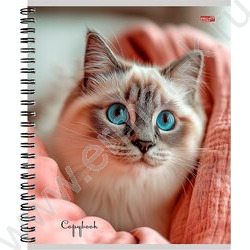 Тетрадь  80л клетка/спираль "Уютные котики-1" ассорти NEW | Фото 3