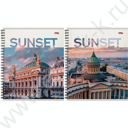 Тетрадь  96л клетка/спираль "Красивая архитектура-8" ассорти NEW | Фото 1