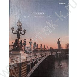 Тетрадь  80л клетка/кольца "Красивый мост" /глянец/лён NEW | Фото 2